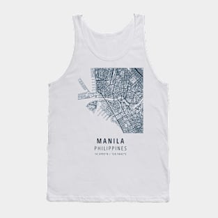 manila simple map Tank Top